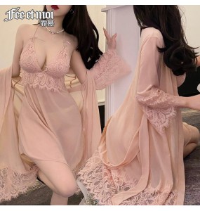 FEE ET MOI Sexy Seethrough Body Sleepwear (Apricot)